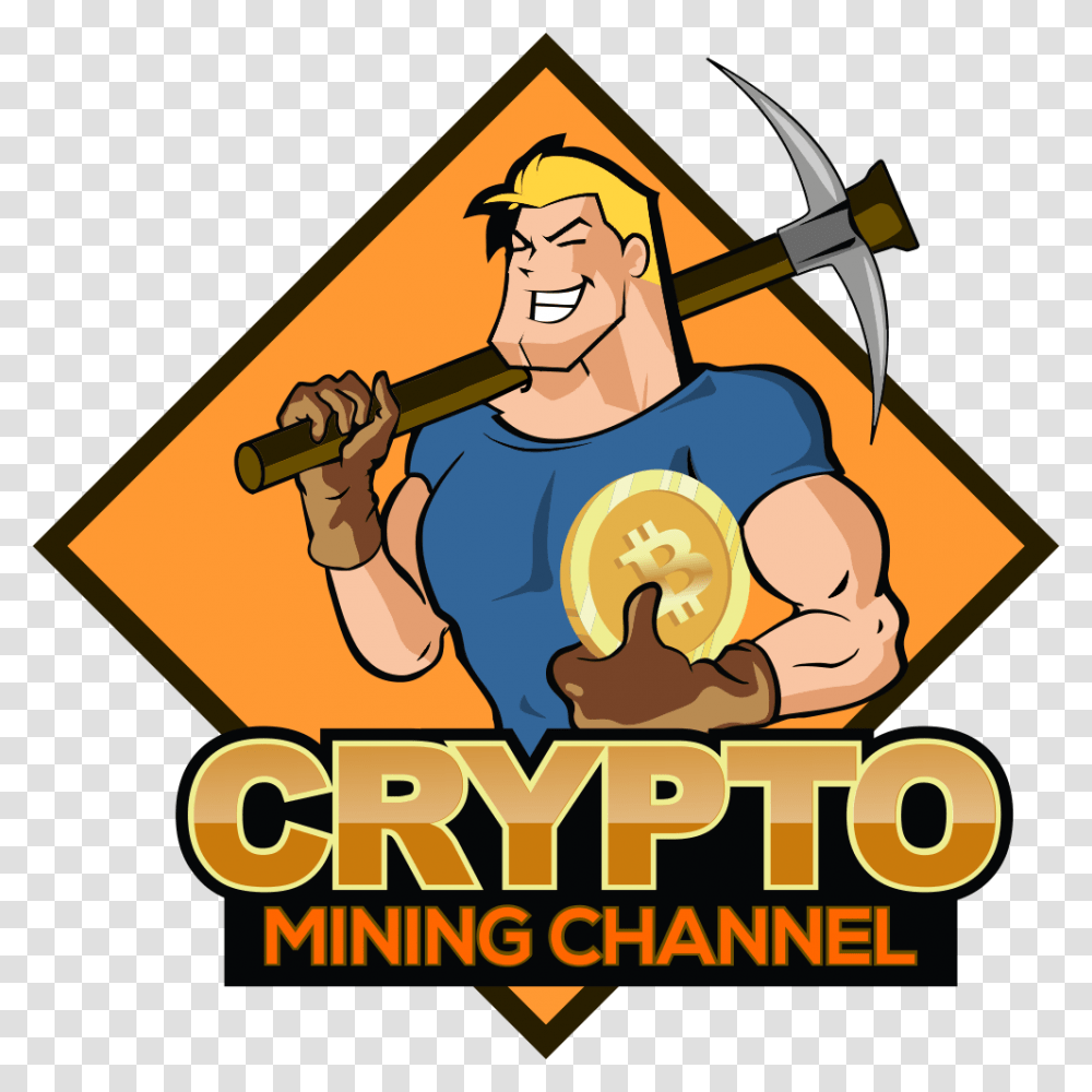 New Bitcoin Pool Crypto Mining Logo, Costume, Tool, Axe, Person Transparent Png