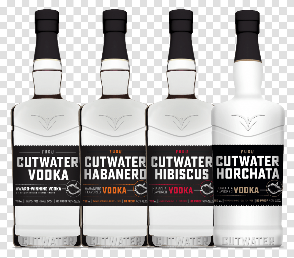 New Bottle Cutwater Spirits Cutwater Fugu Horchata Vodka, Liquor, Alcohol, Beverage, Drink Transparent Png