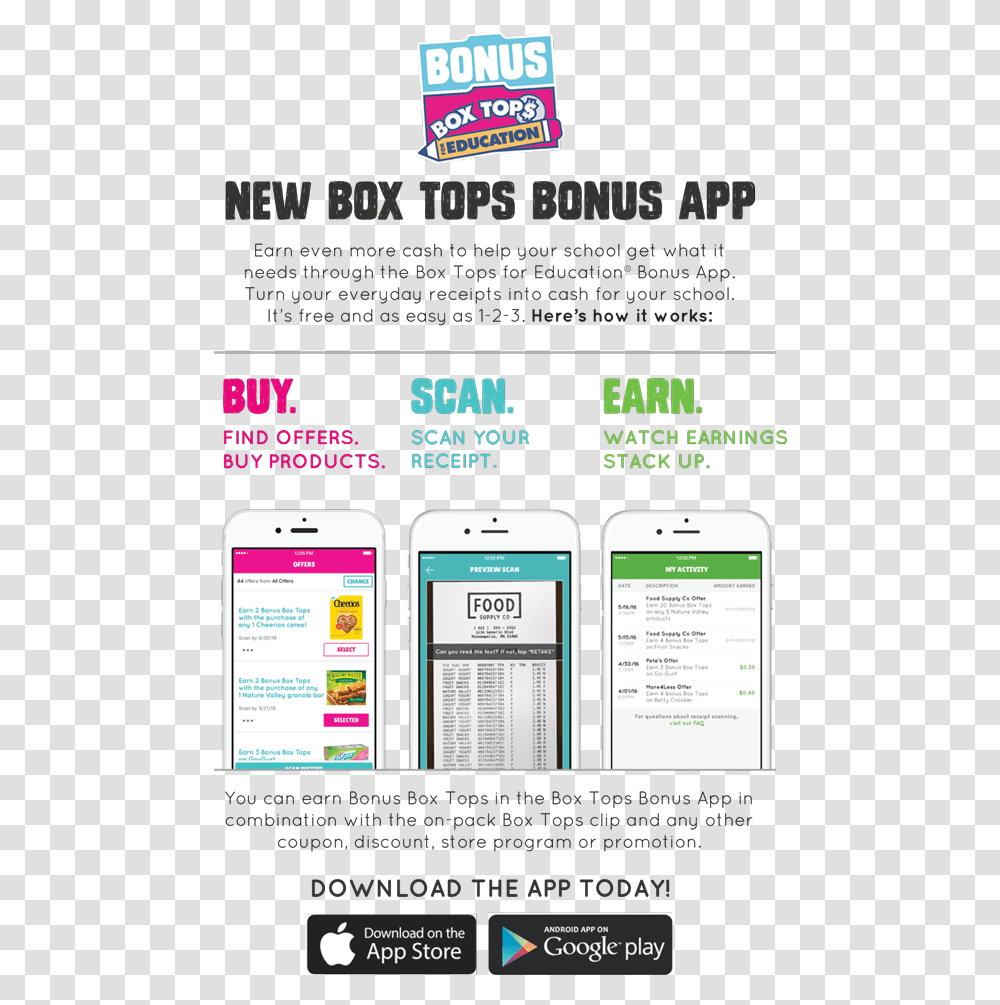 New Box Tops Bonus App, Mobile Phone, Electronics, Cell Phone Transparent Png