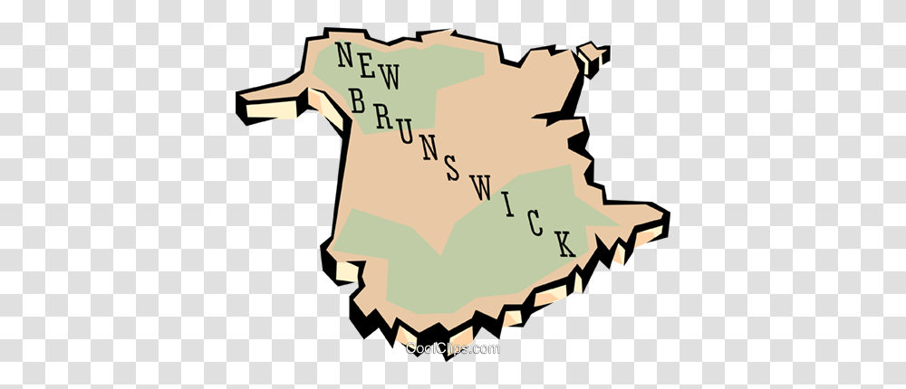 New Brunswick Map Royalty Free Vector Clip Art Illustration, Plot, Diagram, Atlas, Vegetation Transparent Png