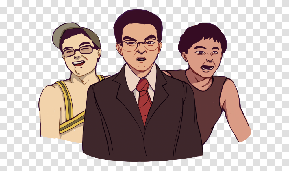 New Cast Member Bowen Yang Plays Multiple Iconic Characters Cartoon, Tie, Person, Face, Suit Transparent Png