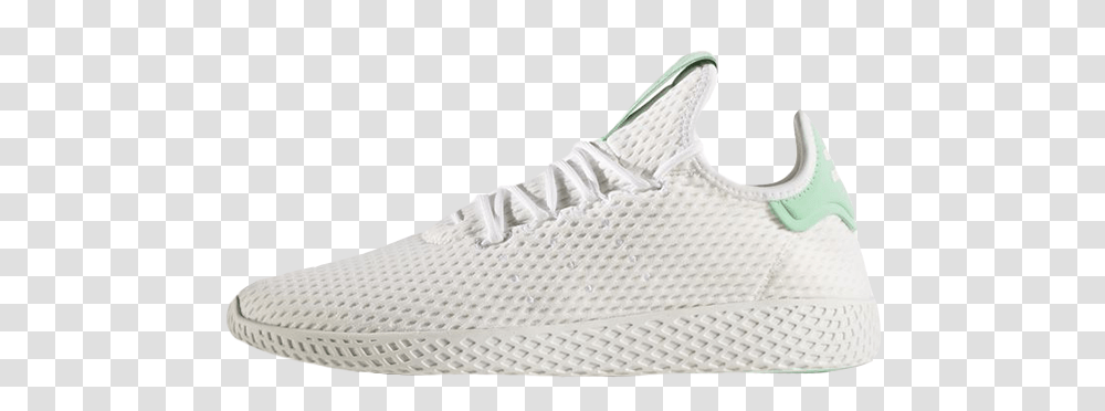 New Cheap Pharrell X Adidas Tennis Hu Green Glow, Clothing, Apparel, Footwear, Shoe Transparent Png
