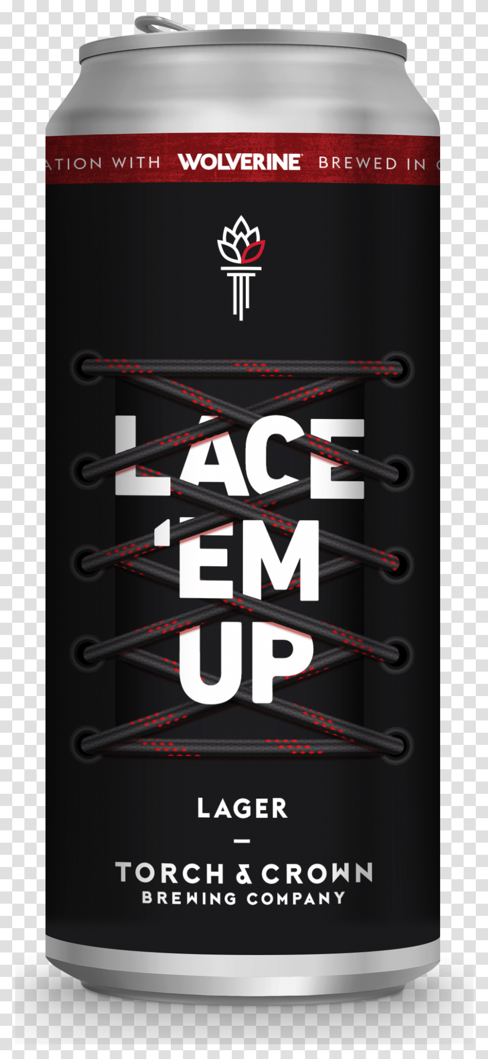 New Collaboration With Wolverine Boots Lace 'em Up Lager Logo, Text, Alphabet, Number, Symbol Transparent Png