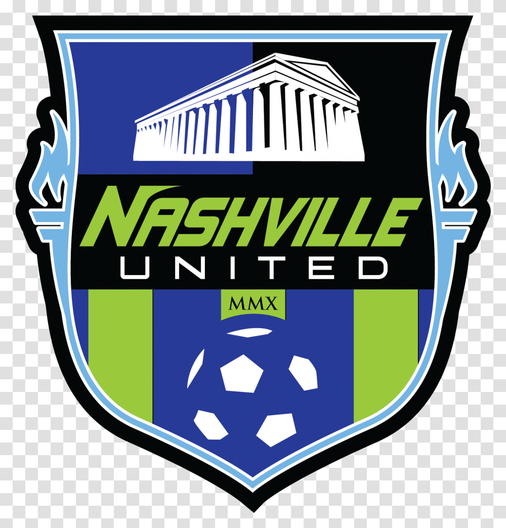 New Crest For Nashville Soccer United Logo Nashville United, Symbol, Text, Badge, Label Transparent Png