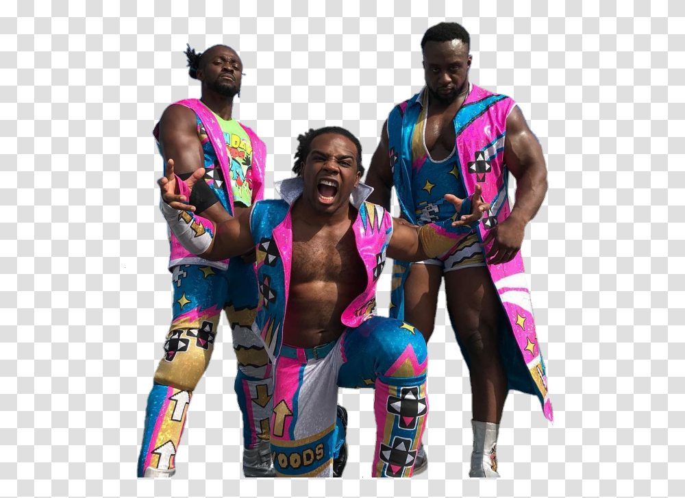 New Day Wwe Tribute To The Troops 2017 New Day Wwe 2017, Person, Human, Costume, Acrobatic Transparent Png