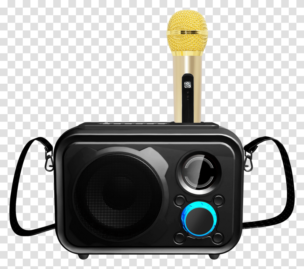 New Design Karaoke Bluetooth Speaker With Microphone Sdrd Sd, Camera, Electronics, Radio, Stereo Transparent Png