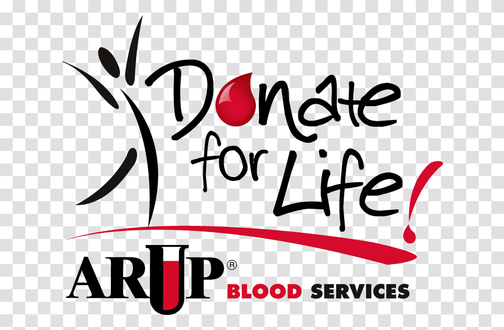 New Donate For Life And Arup Logo Serving Life Blood Bank, Trademark, Eclipse Transparent Png