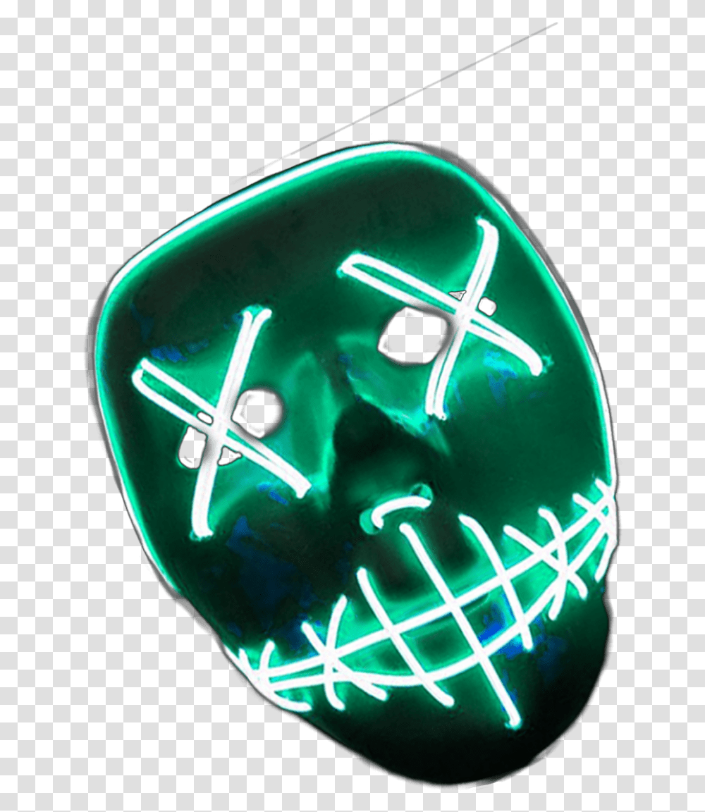 New Editing For Edits Neon Hacker Mask, Light, LED Transparent Png
