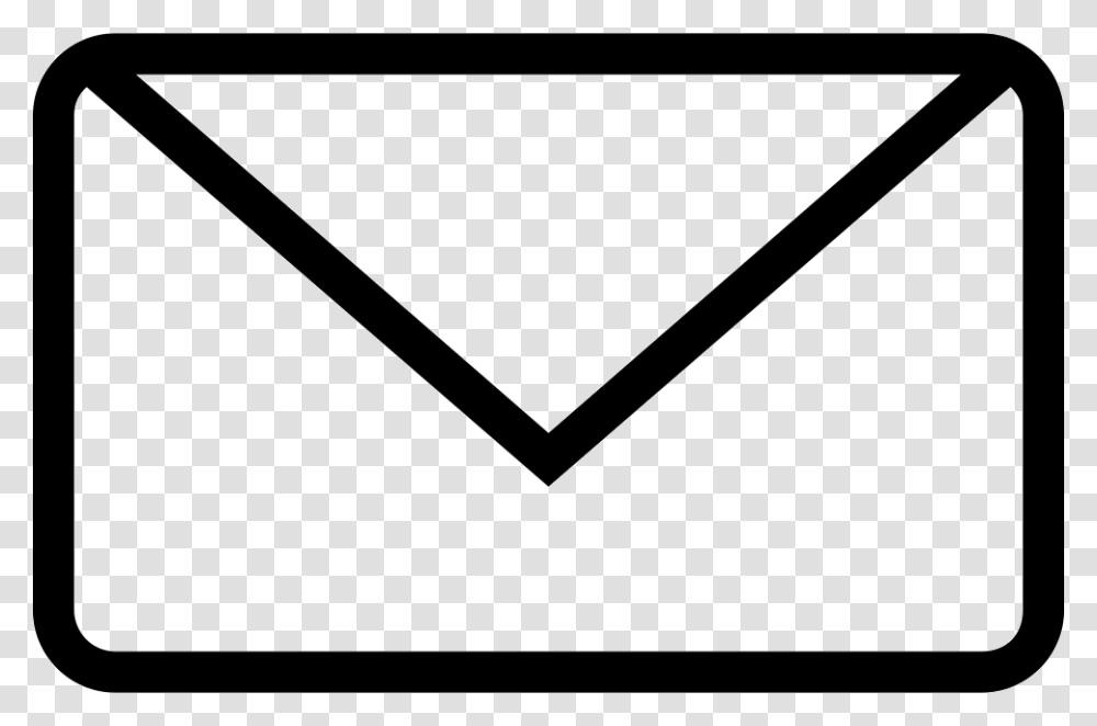 New Email Envelope Back Outlined Interface Symbol Icon, Triangle Transparent Png