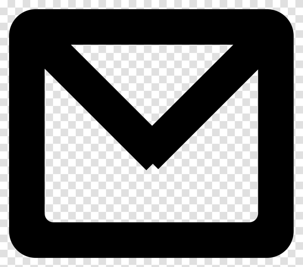 New Email Gross Envelope Outlined Symbol Icon Free, Rug, Label, Face Transparent Png