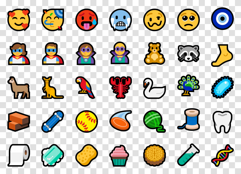 New Emoji With Unicode 11 In Windows Windows 10 1809 Emoji, Bird, Animal Transparent Png