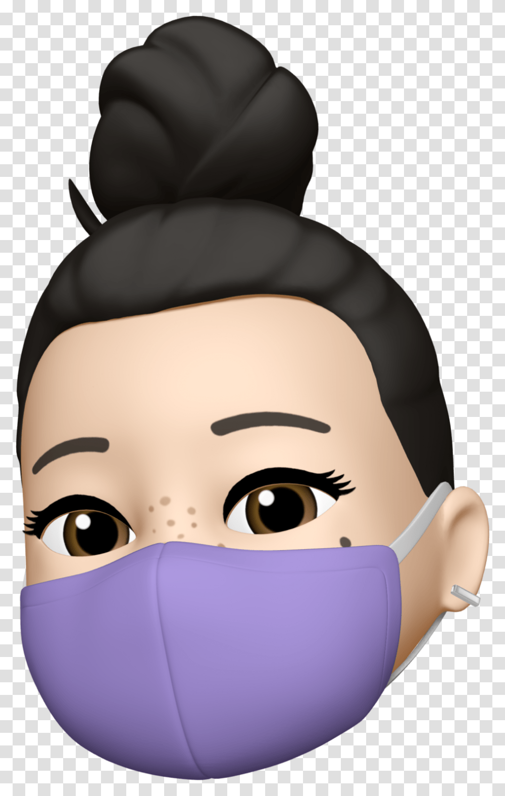 New Emojis & Memojis For Ios 14 Include Face Mask Memoji Girl With Mask, Person, Human, Head, Doctor Transparent Png