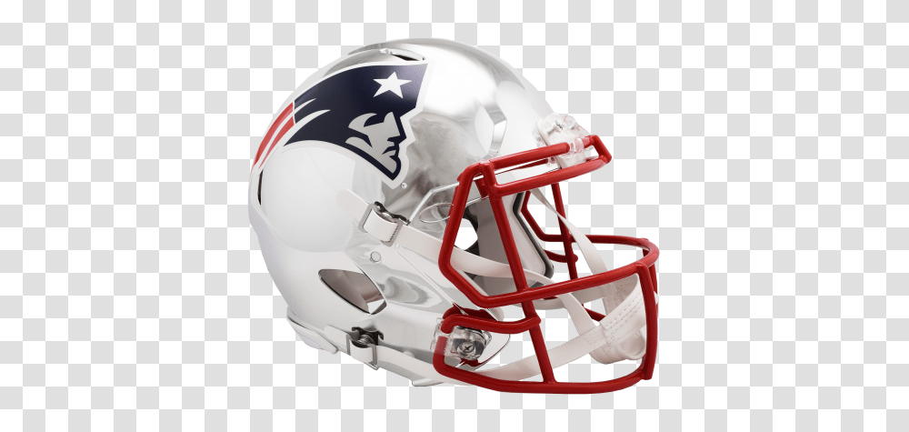 New England Patriots Chrome Alternate Speed Authentic Helmet, Apparel, Football, Team Sport Transparent Png