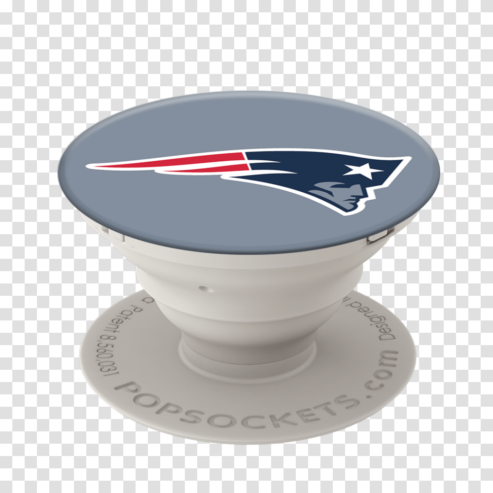 New England Patriots Patriots Logo Popsocket Full Size Rocket, Pottery, Saucer, Dish, Meal Transparent Png