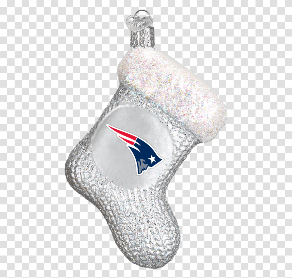 New England Patriots Stocking 72008 Old World Christmas Ornament, Snowman, Winter, Outdoors, Nature Transparent Png