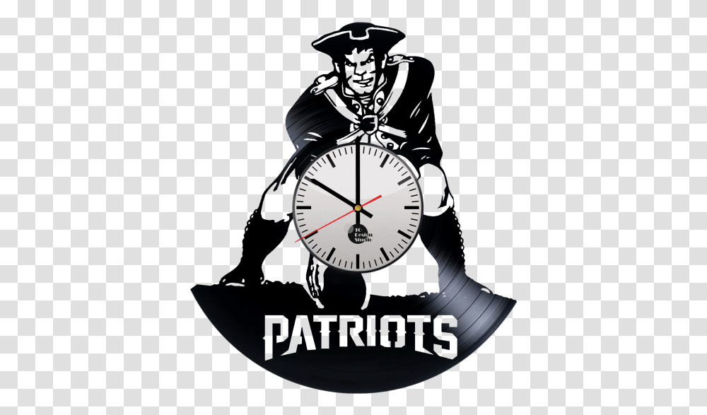 New England Patriots Vinyl Clocks Yorktown High School Patriots, Wristwatch, Analog Clock, Clock Tower, Architecture Transparent Png