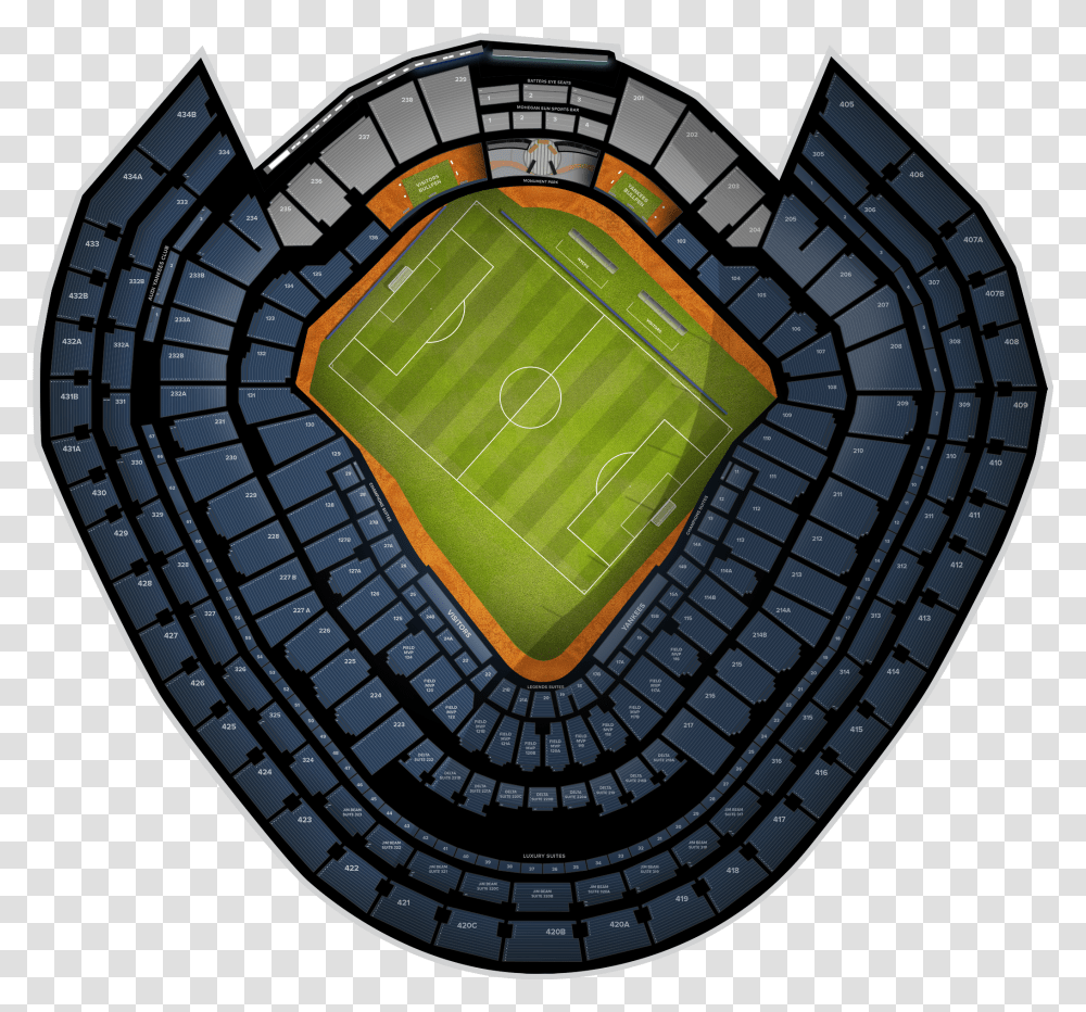 New England Revolution At New York City Fc At Yankee, Field, Building, Stadium, Arena Transparent Png