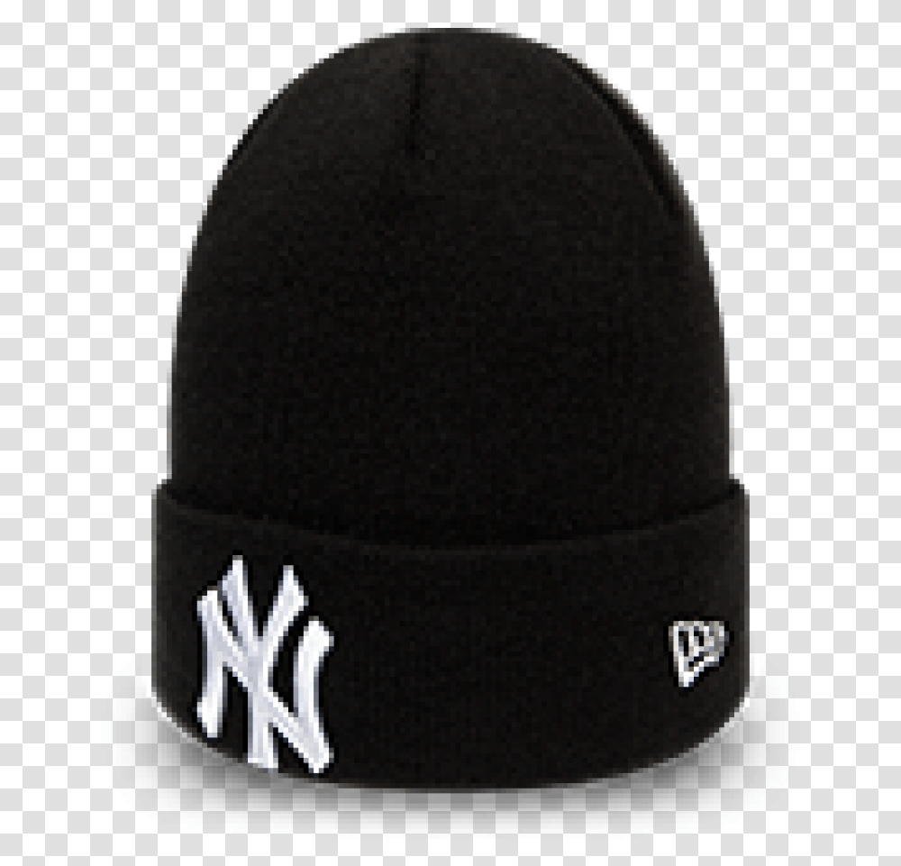 New Era League Essential Cuff Knit York Yankees Black New Era, Clothing, Apparel, Baseball Cap, Hat Transparent Png