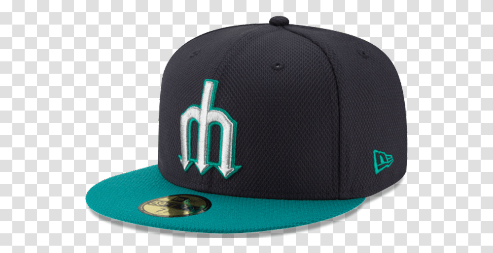 New Era Mens Seattle Mariners 5950 Diamond Era Fitted Baseball Cap, Apparel, Hat Transparent Png