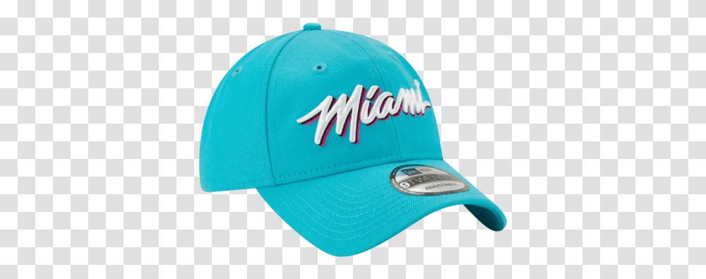 New Era Miami Heat Nba Authentics City Series 9twenty Adjustable Cap Baseball Cap, Clothing, Apparel, Hat Transparent Png