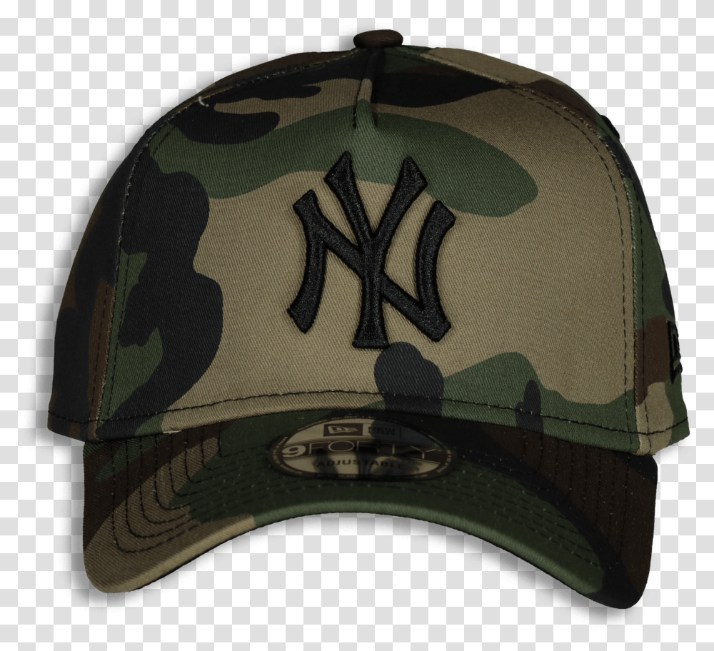 New Era Ny Yankees 9forty A Frame Camo Baseball Cap Transparent Png
