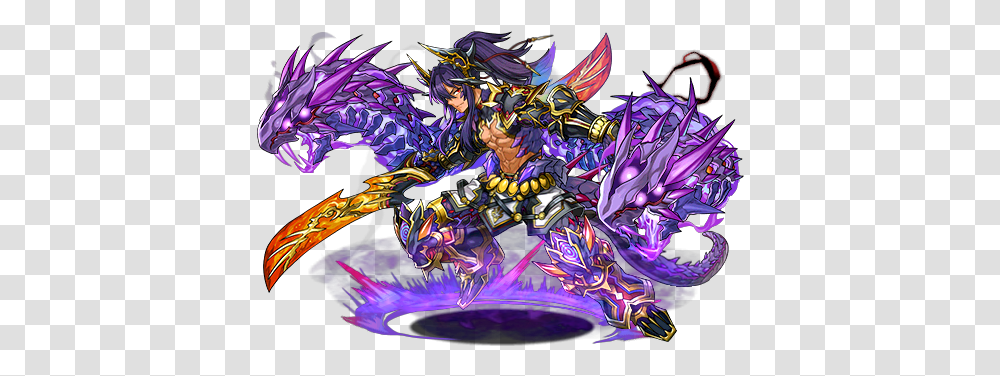 New Evolutions And Assist From Anniversary Stream Puzzle And Dragons Typhon, Purple, Lighting, Pattern, Graphics Transparent Png