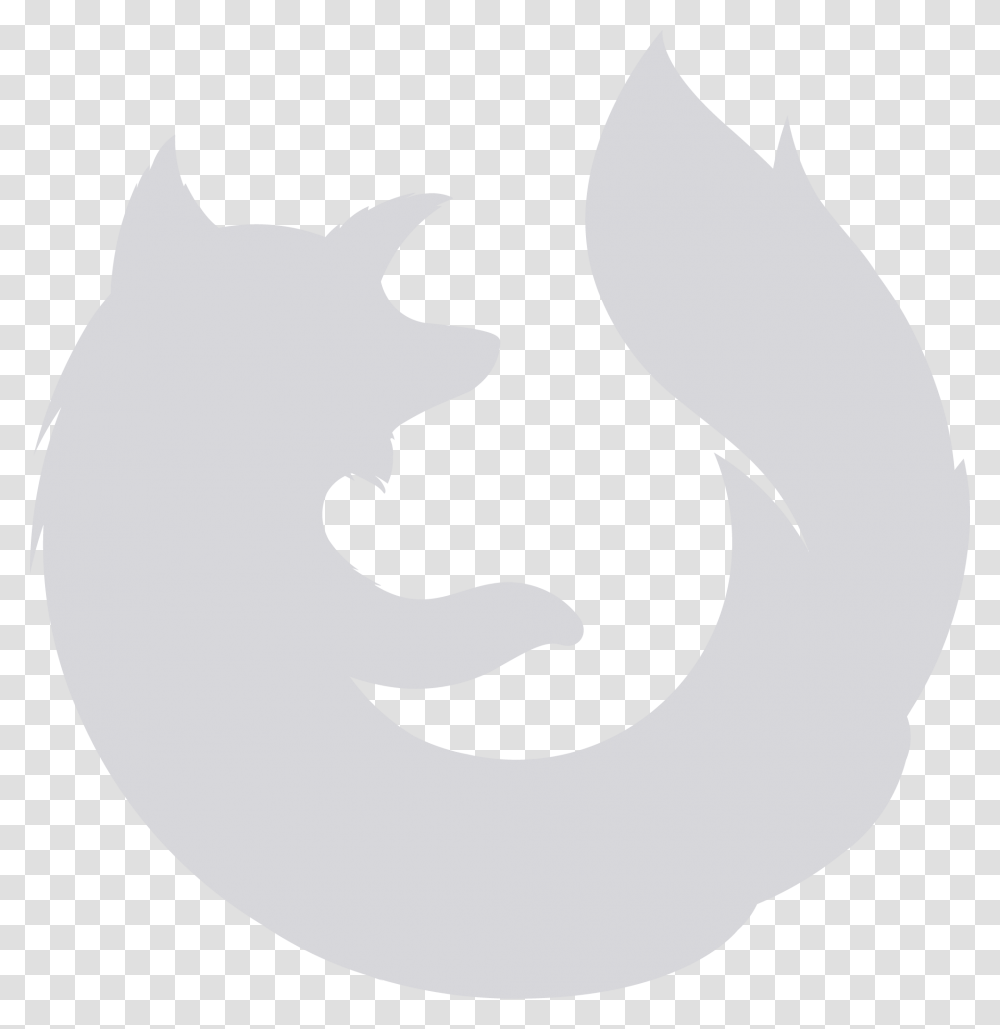 New Firefox Logo White, Tree, Plant, Statue, Sculpture Transparent Png