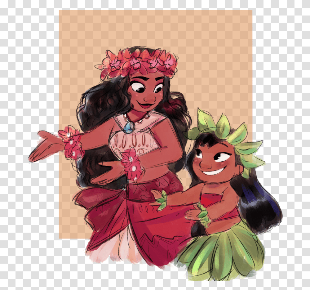 New Friends By Irlsealpup Disney Characters Disney Moana And Lilo Fan Art, Dance Pose, Leisure Activities, Toy, Person Transparent Png