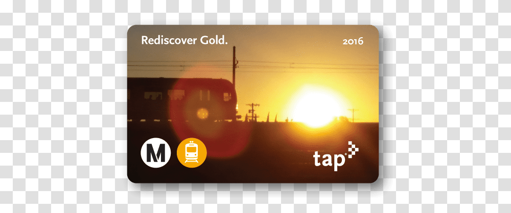 New Gold Line Commemorative Tap Card The Source La Metro, Flare, Light, Nature, Outdoors Transparent Png