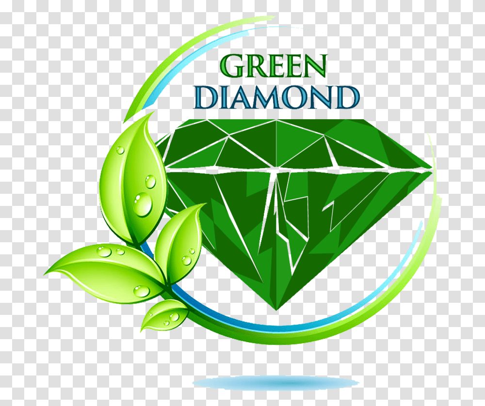 New Green Diamond Big Konkan Speciality Polyproducts Pvt Ltd Logo, Plant, Star Symbol Transparent Png