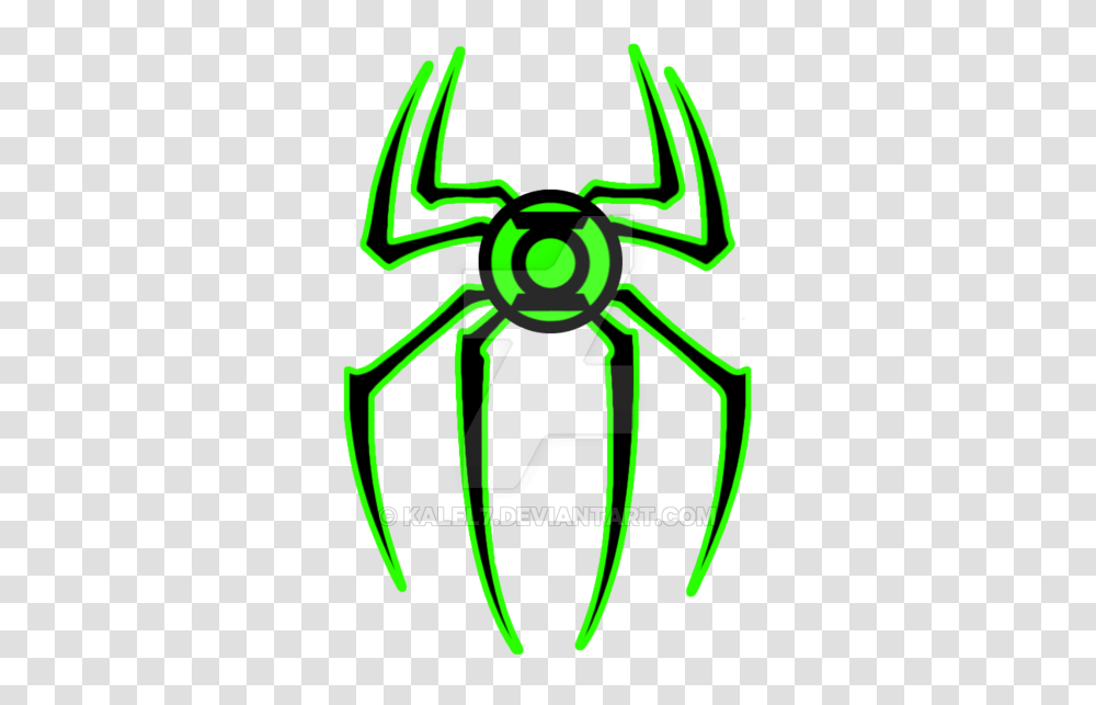 New Green Lantern Spiderman Logo, Insect, Invertebrate, Animal, Light Transparent Png