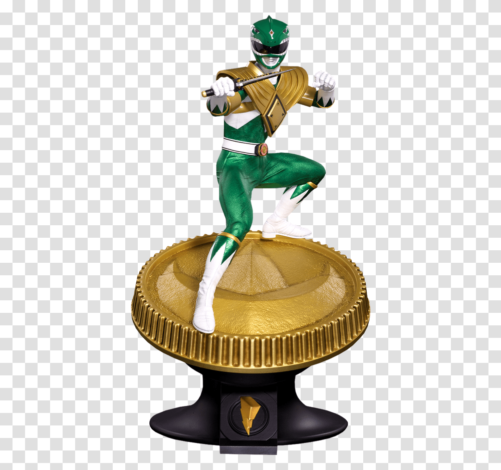 New Green Ranger Statue, Helmet, Figurine, Person Transparent Png