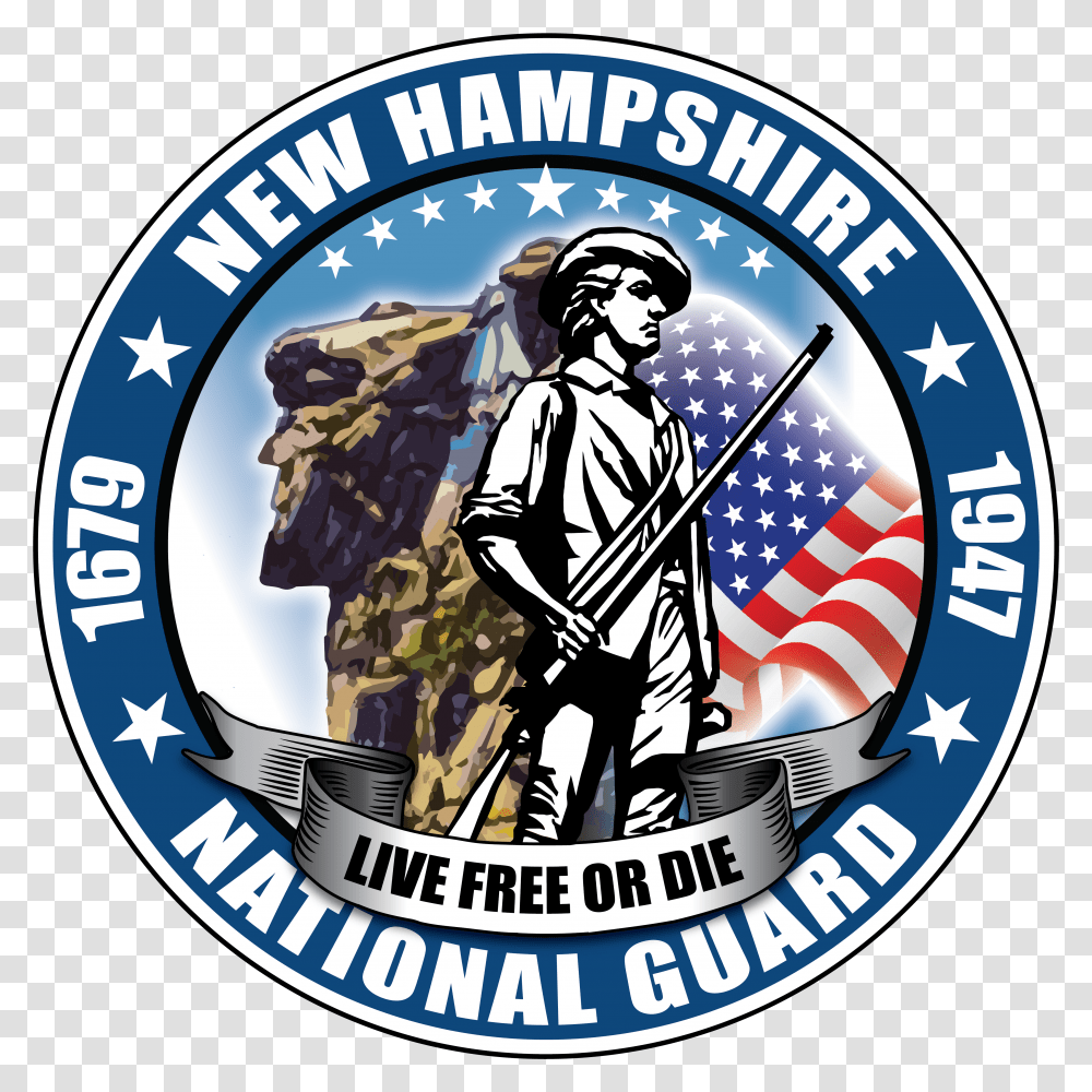 New Hampshire National Guard National Guard, Logo, Symbol, Person, Badge Transparent Png