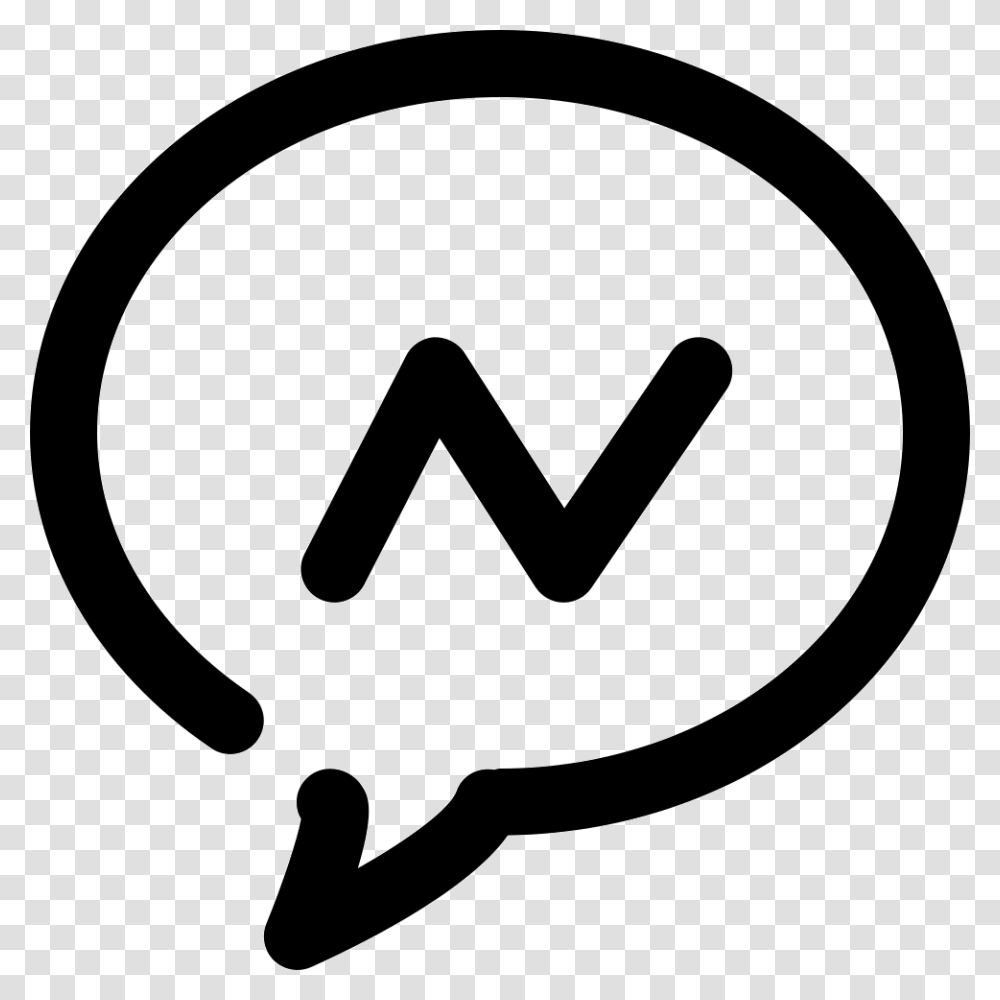 New Hangouts Black And White Icon, Label, Stencil Transparent Png
