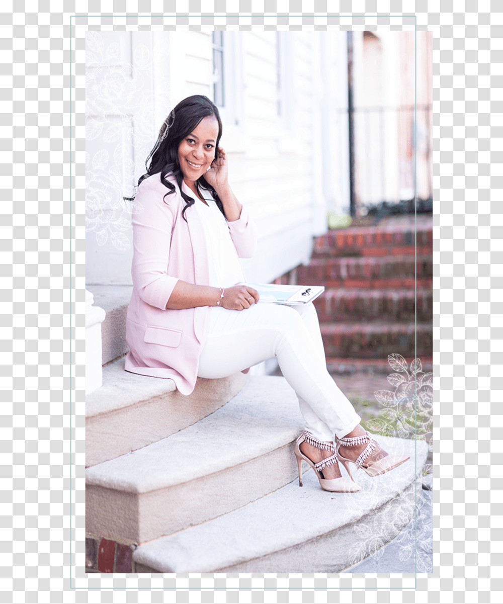 New Headshot Template Sitting, Person, Female, Footwear Transparent Png