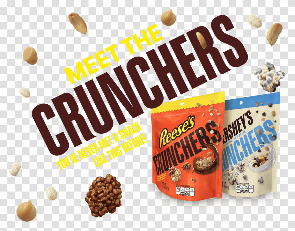 New Hershey's Cookies N Hershey's Reeses Crunchers, Advertisement, Poster, Flyer, Paper Transparent Png