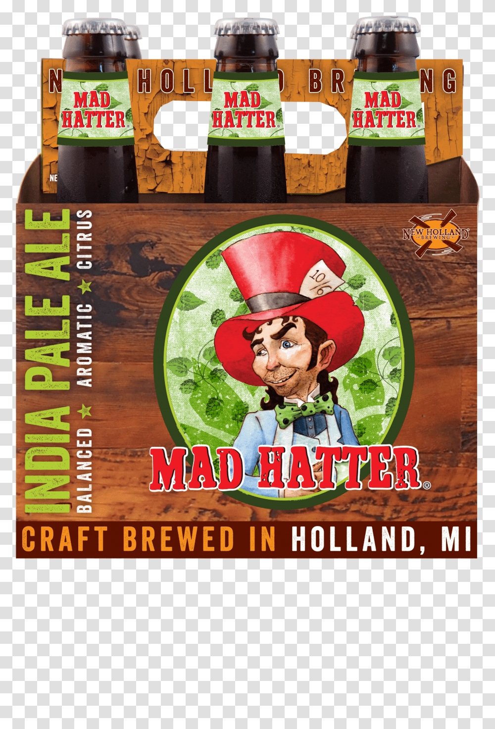 New Holland Brewing Mad Hatter Transparent Png
