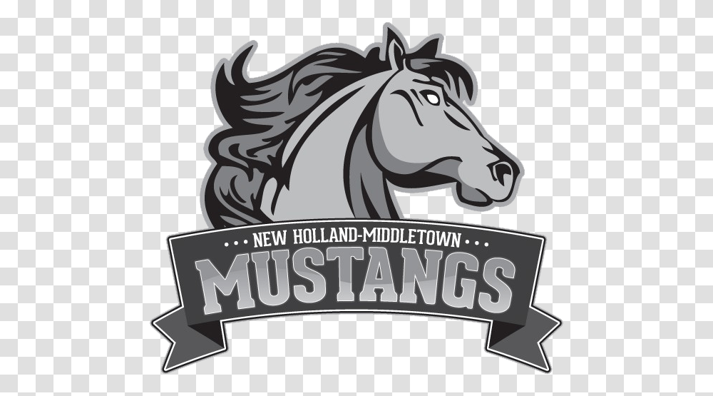 New Holland New Holland Middletown Mustangs, Mammal, Animal, Symbol, Logo Transparent Png