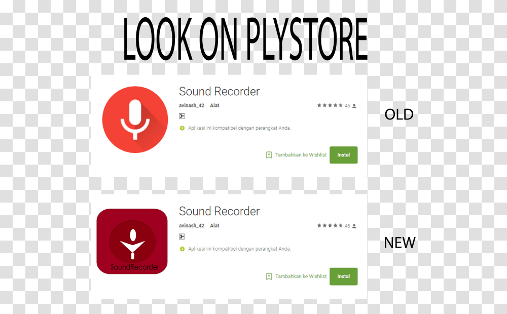 New Icon Design For Sound Recorder Aplikasi, Text, Business Card, Paper Transparent Png