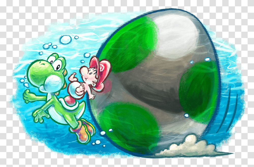 New Island 3ds Artwork Including Lots Of Crazy Yoshi New Island Baby Mario, Sphere, Clothing, Outdoors, Nature Transparent Png