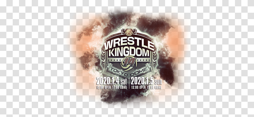 New Japan Pro Wrestle Kingdom 14 Logo, Poster, Advertisement, Flyer, Paper Transparent Png