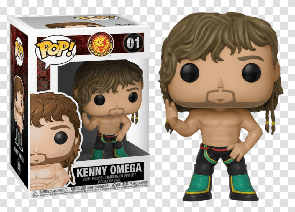 New Japan Pro Wrestling Kenny Omega Funko Pop, Doll, Toy, Plant, Person Transparent Png