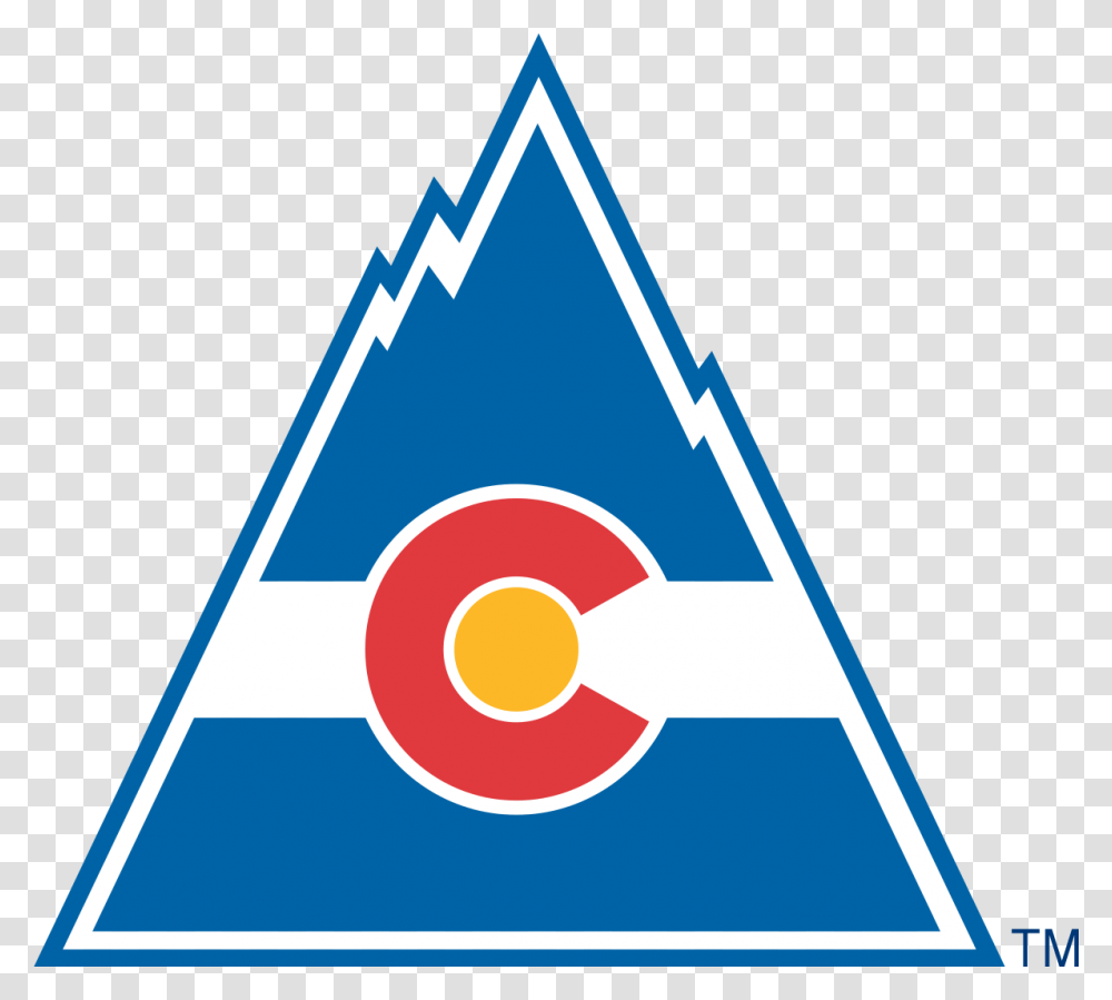 New Jersey Devils Colorado Rockies Nhl Logo, Triangle, Symbol, Sign, Road Sign Transparent Png