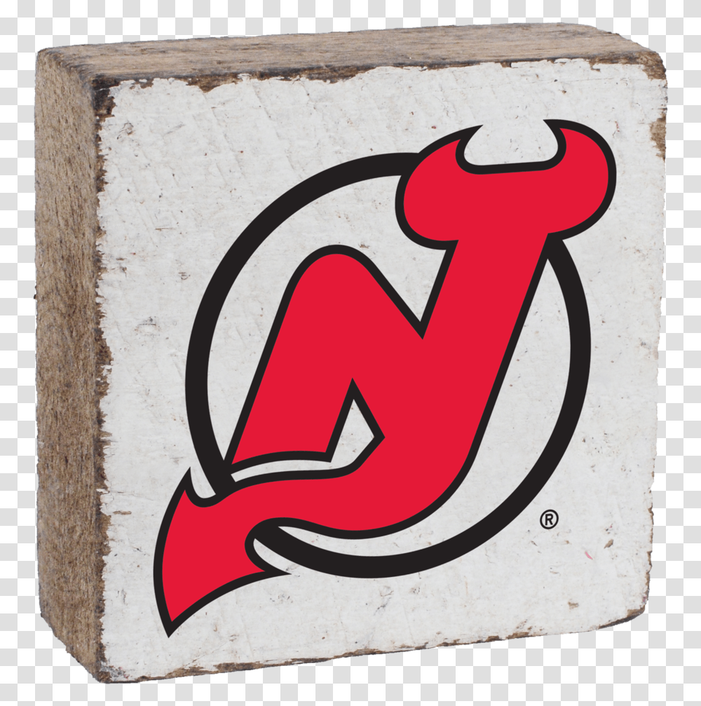 New Jersey Devils Rustic Block New Jersey Devils Logo, Text, Symbol, Alphabet, Trademark Transparent Png