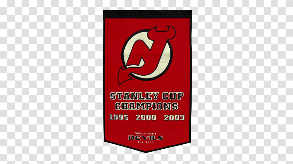 New Jersey Devils Stanley Cup Championship Dynasty Banner, Alphabet, Number Transparent Png
