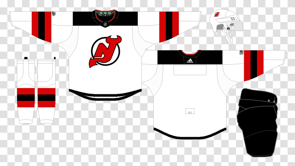 New Jersey Devils The Nhl Uniform Matchup Database New Jersey Devils Uniforms, Label, Text, Logo, Symbol Transparent Png