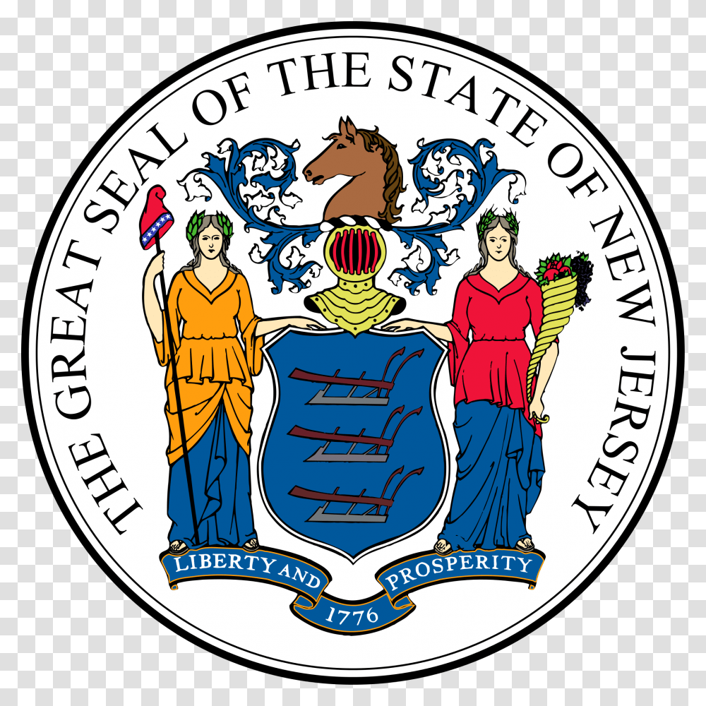 New Jersey State Employees To Receive Back Pay For Time Away, Logo, Trademark, Coin Transparent Png