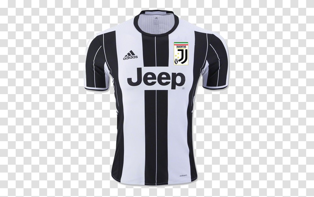 New Juventus Crest On Shirt Juventus Home Kit 2016, Apparel, Jersey Transparent Png