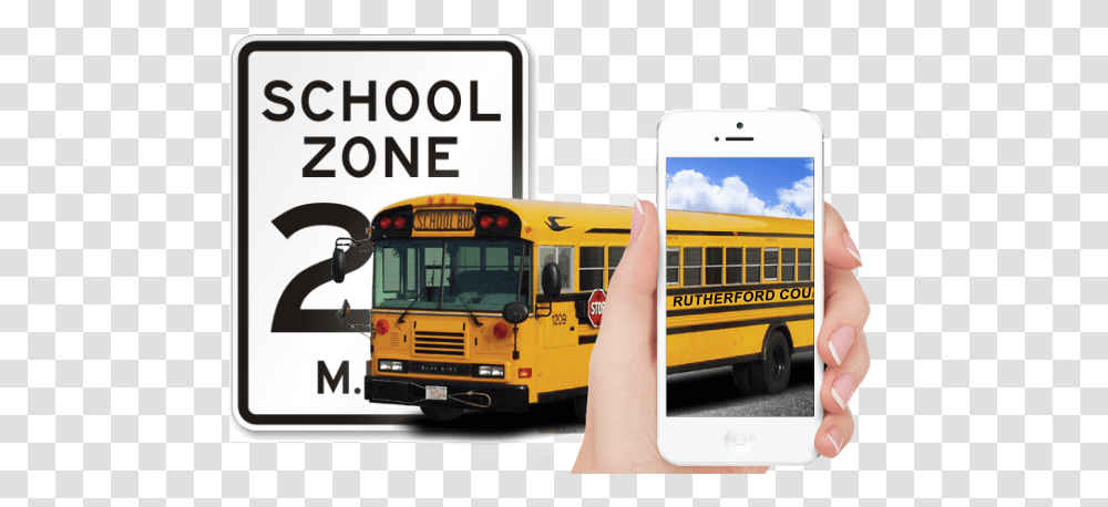 New Law In Action Now No Talking Or Texting On Phone In Cell Phones And School Zones, Bus, Vehicle, Transportation, School Bus Transparent Png
