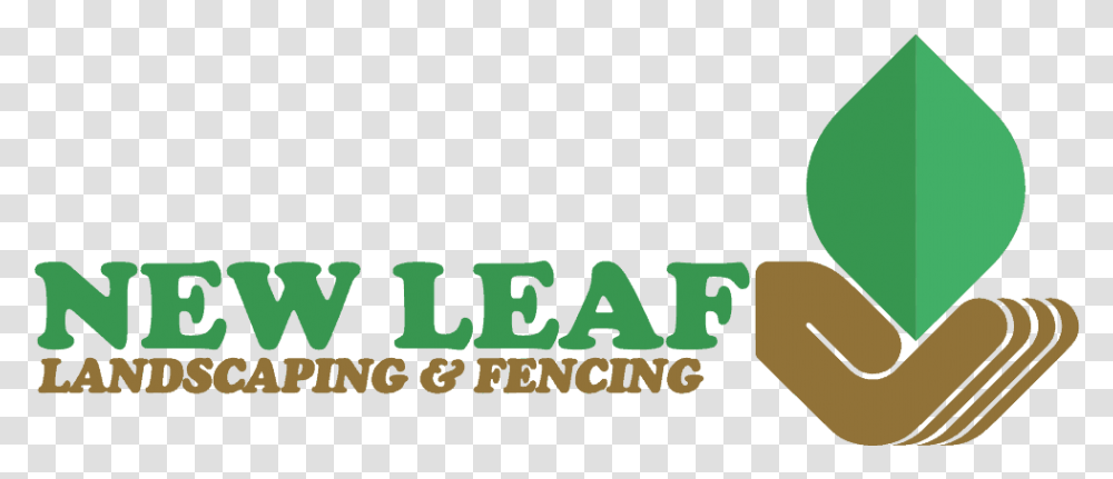 New Leaf Landscaping & Fencing Graphic Design, Text, Logo, Symbol, Outdoors Transparent Png